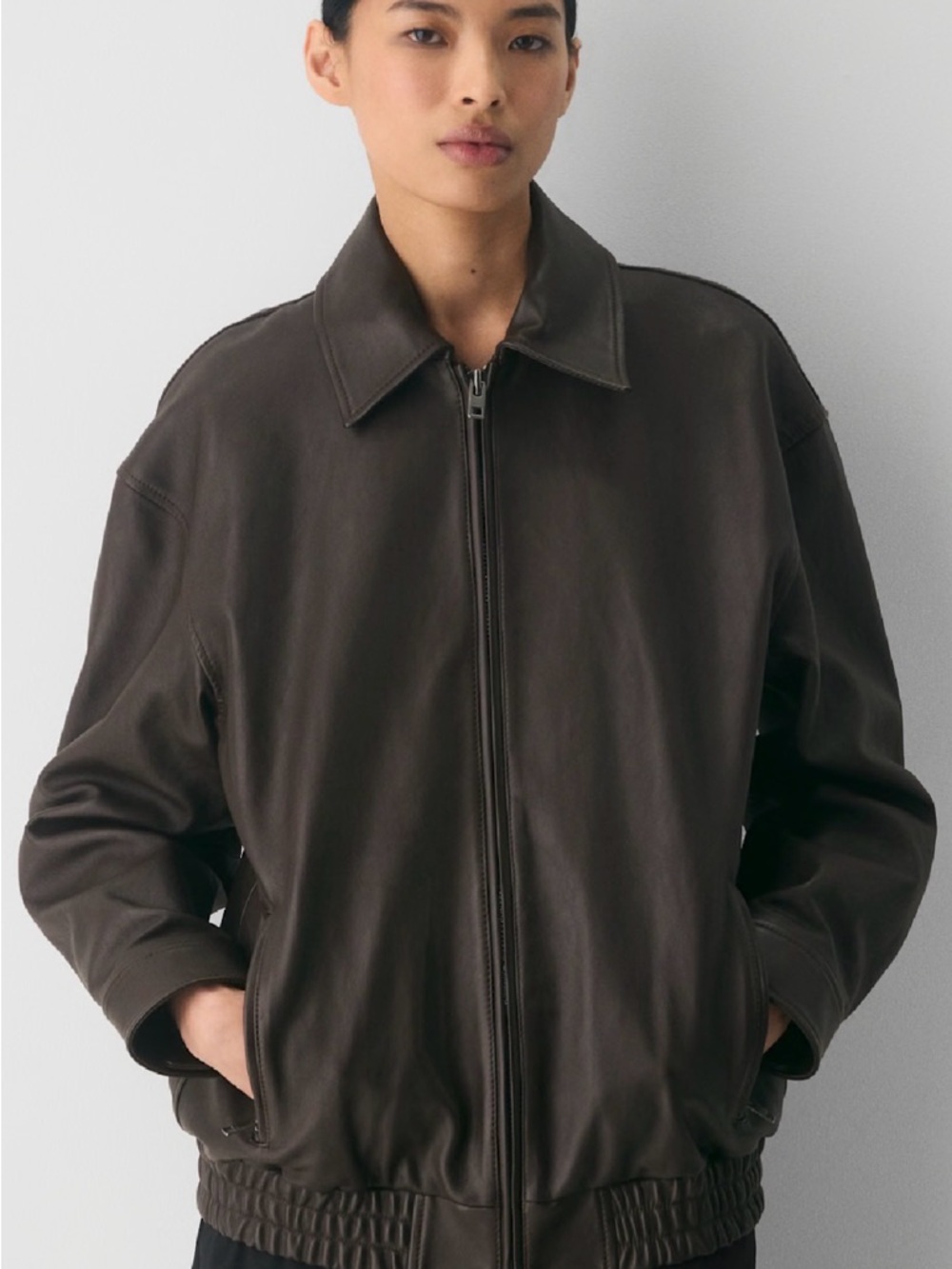Aritzia Jones Leather Jacket
